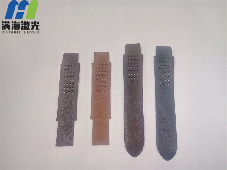男士真牛皮（pí）表帶激光打孔加工