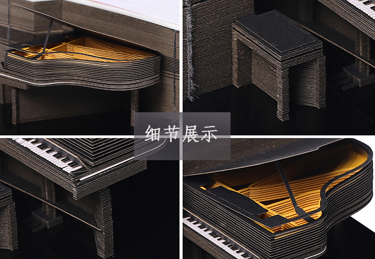 日本（běn）立體模型便簽紙鋼琴3D便簽廠家直銷